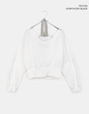 Holdit Stripe Halterneck Sleeveless Eyelet One-Off Shoulder Long Sleeve Sweatshirt Set
