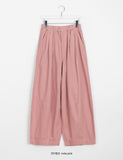 Shana Banding Pin Tuck Cotton Balloon Pants