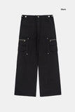 Structured utility cargo cotton pants