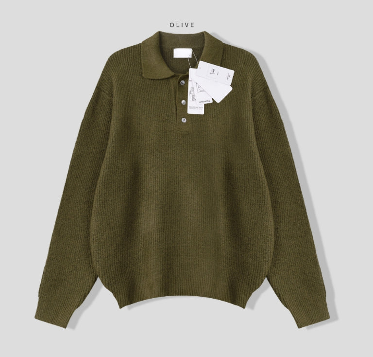 【MODERNIF】Libert Cash Collar Knit modernif (モダンイフ) - リバートキャシーカラーニット
