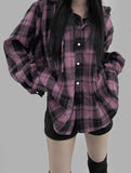 Gizen Hood Check Shirt