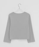Hipan Round Crop Long Sleeve Tee