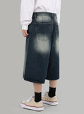 Tinted Half Bermuda Jeans