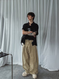 Ruben Two-Pin Tuck Two-Way Chino Pants