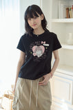 Miyucat Crop Short Sleeve Tee