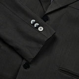 Ellier Three-Button Cropped Blazer