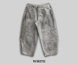 Snap Wide Dirty White Denim