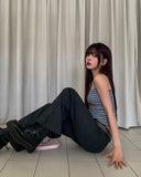 pinter striped low-rise pants