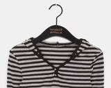 Odell Stripe Burton Cropped Hooded T-Shirt