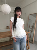 Seonu Dot See-through Layered Ribbon Sleeveless Blouse