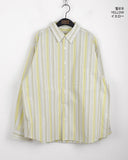 Kitto Fail Stripe Overfit Long Sleeve Shirt