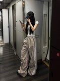 [UNISEX] Metal Track Wide Nylon Pants