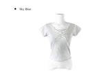 Palmer Shirring Ribbon Short Sleeve T-shirt