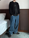 Crack Washed Denim
