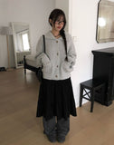 Koyu Collar Pocket Knit Cardigan