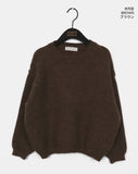 [Wool20] Siang shoulder slit button knit