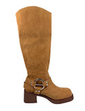 Roy Nubbuck Cow Long Boots