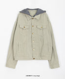 [unisex] Coldw Hood Layered Collar Jacket