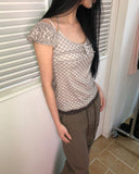 Swen Check Halter Blouse