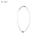 Mipo Silver Clear Ball Necklace