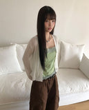 Maylin Lace V-neck See-through Cardigan