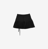 Noir String Pleats Skirt