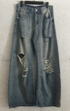Flash vintage denim pants