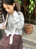 Raneehi Shirring Ribbon Long Sleeve Tee