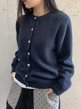 Batty Wool Knit Round Cardigan