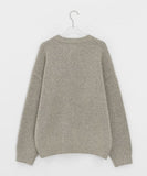 [unisex] Hindley Boucle Henley Neck Over Knit