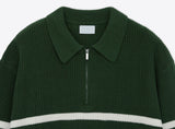 Washable Dangara Half Zip Up Collar Knit