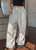 Dirty Painting Line Wide Pants