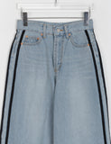 Lotney Line Denim Wide Pants