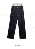 Minimal Deep Pintuck Denim