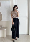 Blooming Half Drape Span T-Blouse