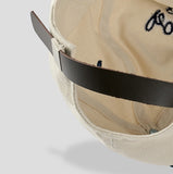 Rope Lettering Leather Strap Camp Cap