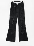 Glan Rivet Cargo Bootcut Pants