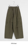 [unisex] Mokili Pintuck Cargo Wide Pants