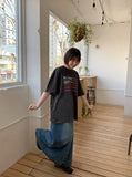 Limi denim long skirt