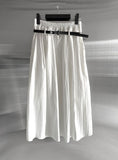 Cloud Nylon Belted Skirt
