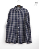 [UNISEX] Dickz Vintage Check Brushed Long Sleeve Shirt