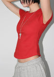 [SET] WAIST LAYERED TEE