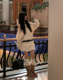Bolt Winter Fur Platform Sole Long Boots