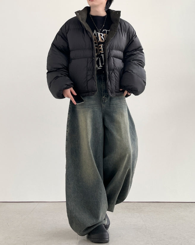 【YOURNUS】Dribble Vintage Balloon Denim Pants YOURNUS (ユアノス) - ドリブルビンテージバルーンデニムパンツ