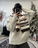 Reneil Wool Stripe Muffler