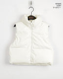 Debbie Leather Crop Padding Vest