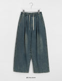 Malka Denim Banding Balloon Wide Pants