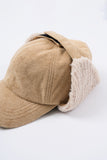 Arc lambswool flap ball cap