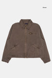 Scaddan pigment zip-up work jacket