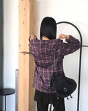 Edic Interseasonal See-Through Back Slit Snap Button T-shirt